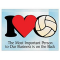 I Love Volleyball Photo Hand Mirror (2" x 3")